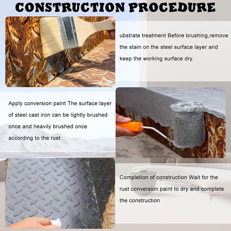 Rust Conversion Paint,Rusty Metal Primer,Anti Rust Paint for Metal,– Weatherpr gallery