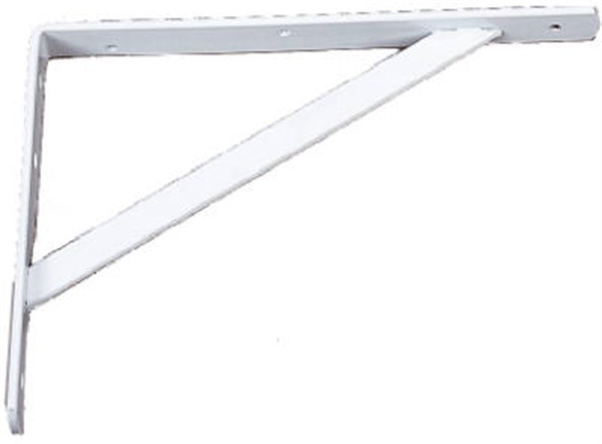Knape & Vogt White Steel Bracket N/A Ga. 16 in. L 600 lb (Pack of 8)