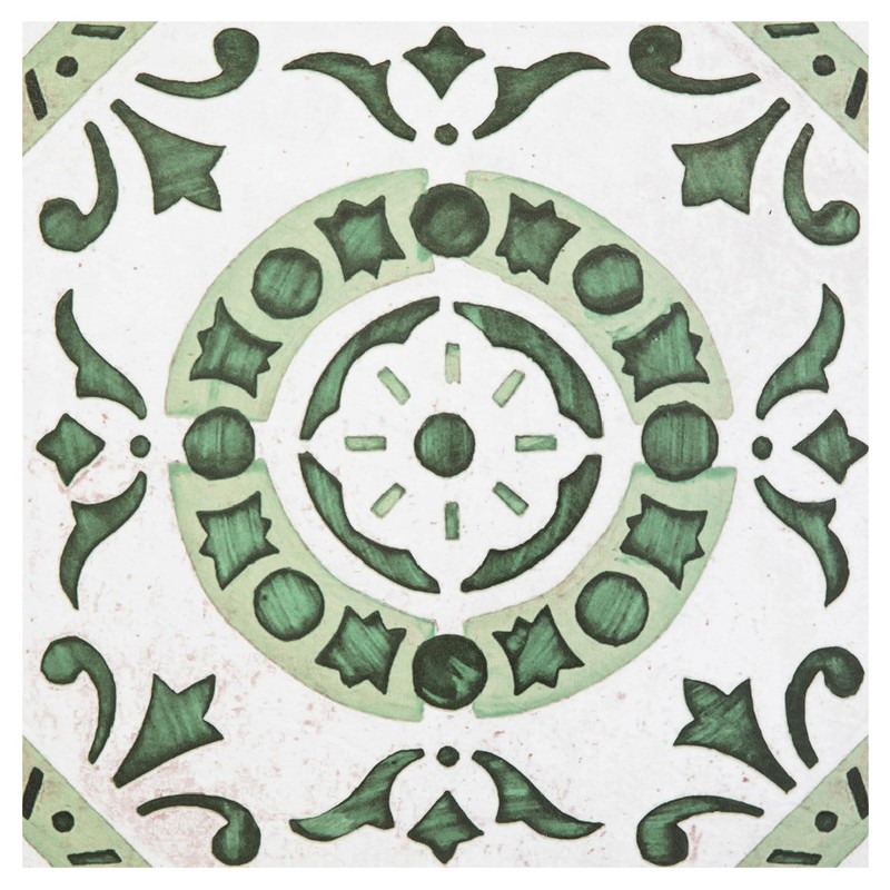 Retro Self Adhesive 12-Inch Vinyl Floor Tiles, 20 Tiles – 12″ x 12″, Green Me…