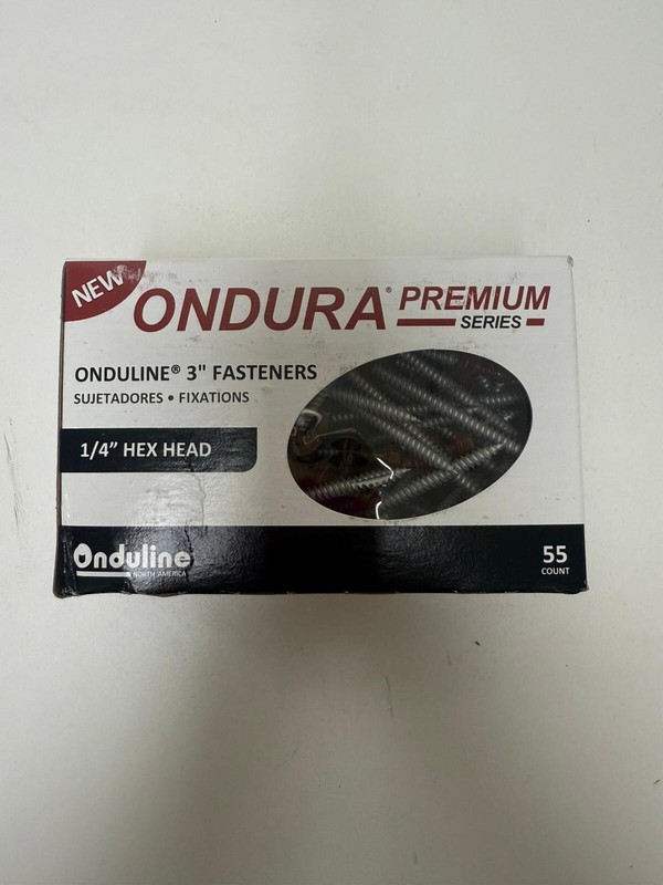 Ondura Premium 3" #9 Powder Coated Red Roofing Fastener 3553 (55 PACK)