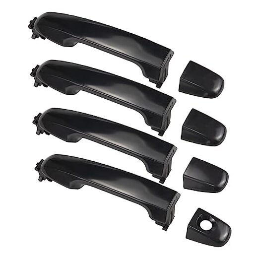 RLB-HILON 1Set Exterior Door Handle Compatible with Toyota Camry 2012 Black