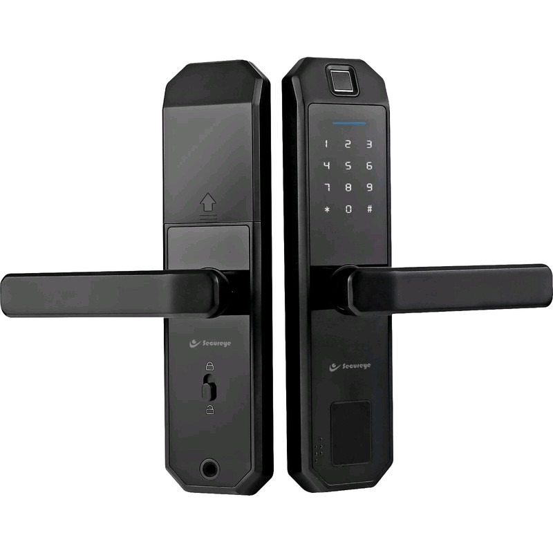 Intelligent Smart Lock F-1 Keyless Entry Biometric Fingerprint Deadbolt Black