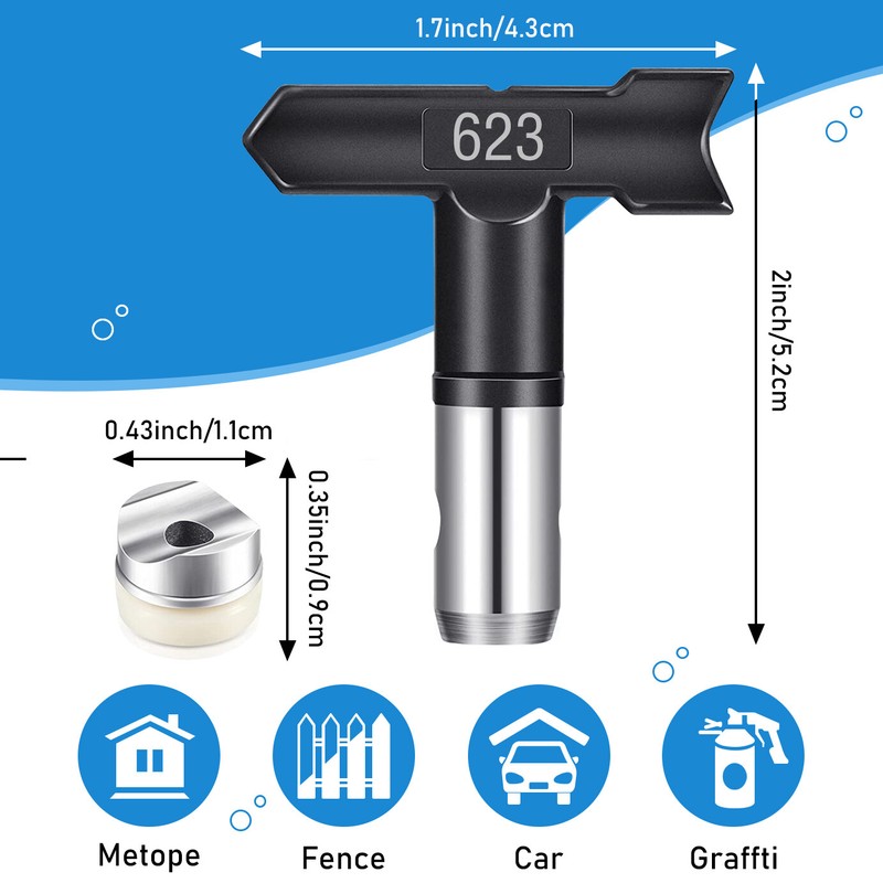 Reversible Spray Tips Airless Sprayer Nozzles For Paint Sprayer 211-517 Series gallery
