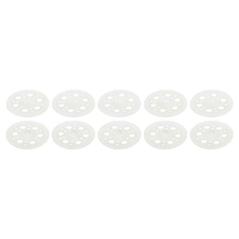 400pcs 46mm Polypropylene Washers Load Spreading Flat Plastic Washers White