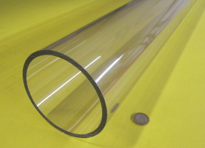 Kmac Polycarbonate Lexan Clear Tube / Tubing 4.50″ x 4.00″ (4 1/2″ x 4.0″)