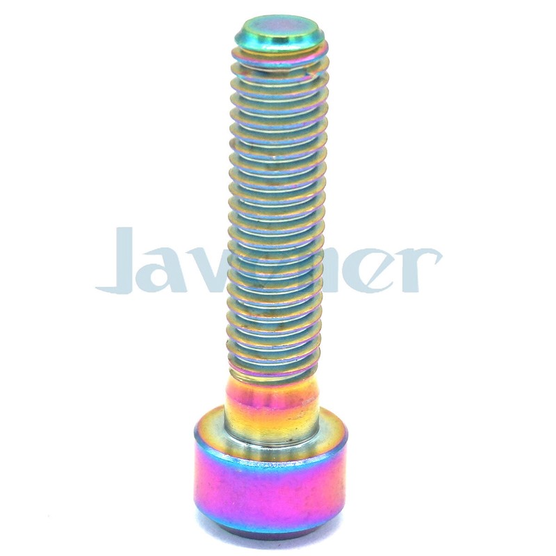 2PCS M8x35mm Rainbow GR5 Titanium Hex Socket Cap Head Bolts For Motorcycle gallery