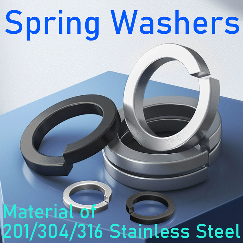 Spring Washer 201/304/316 Stainless Steel Heavy Elastic Gaskets Circular Opening
