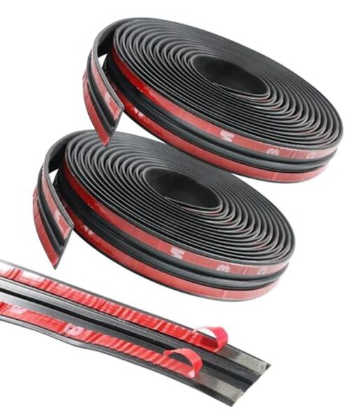 RACOONA 2PCS Windshield Trim,22 Ft Windshields Rubber Seal,Car Door Seal Car