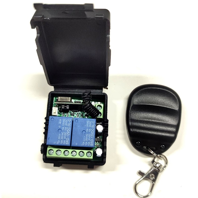 DC12V 2CH Relay Receiver Wireless Remote Control Switch Module RF Transmitters gallery