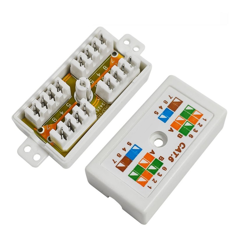 10pcs Network Junction Box Module for Cat6 and For RJ45 Ethernet Cables