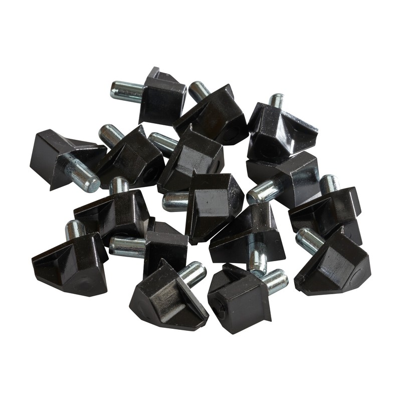 100x ROK 5MM Black Shelf Support Pin Peg Kitchen Cabinet Book Shelves Holder