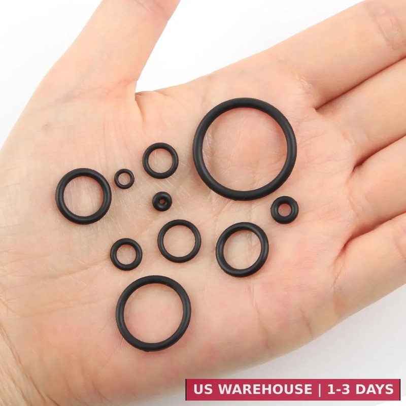 QKP 705Pcs O Ring Kit, 28 Sizes Metric Nitrile Black Rubber O Rings, Oil and Hig gallery
