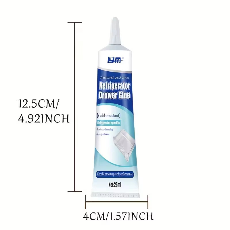 25ML Refrigerator Repair Glue Cold Resistant Waterproof Adhesive for Plastic 1Pc