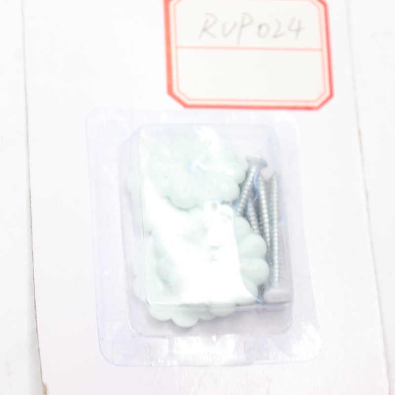 (6-Pk) Universal Split Bolt Rosette White 1-1/8" Diameter RVP024 gallery