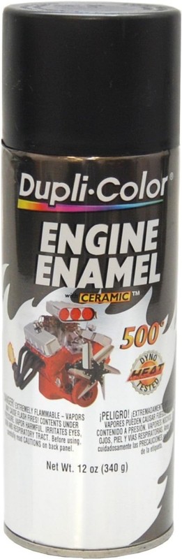 Engine Enamel Spray Paint Ceramic Semi-Gloss Black 12 oz High-Heat Automotive gallery