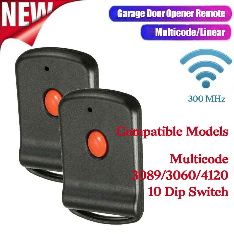 MultiCode 4140 10 Code Switch Gate & Garage Remote Control For Linear MCS414001