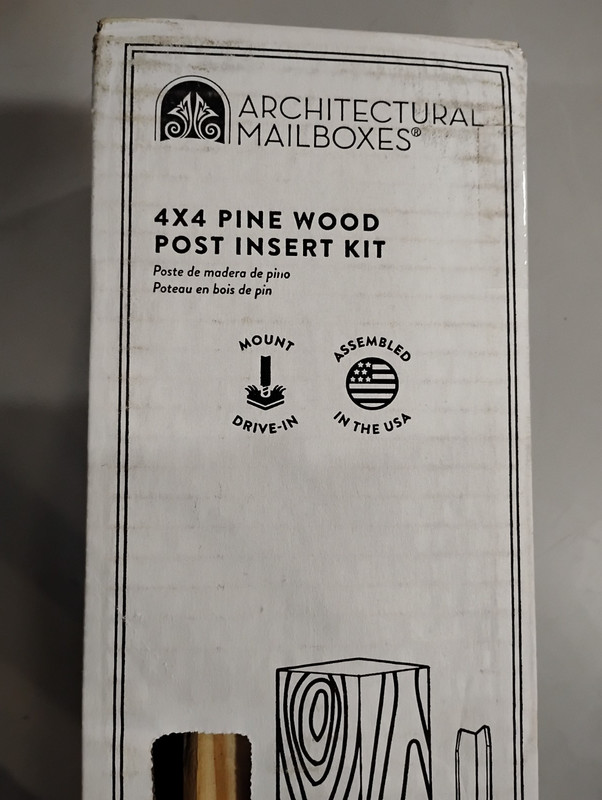 Architectural Mailboxes 4x4 In Ground Anchor Kit APK000AM Pine Wood gallery