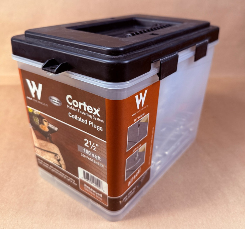 Almost Full- Cortex Wolf Decking Stainless Steel 2-1/2" Hidden Fastener Rosewood