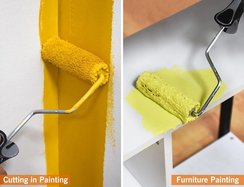 18 Inch Paint Roller Kit with Extension Pole & Microfiber Sleeves for Big Jobs-^ gallery