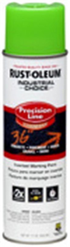 Rust-Oleum 203023 Industrial Fluorescent Green Inverted Marking Paint (pk 12)