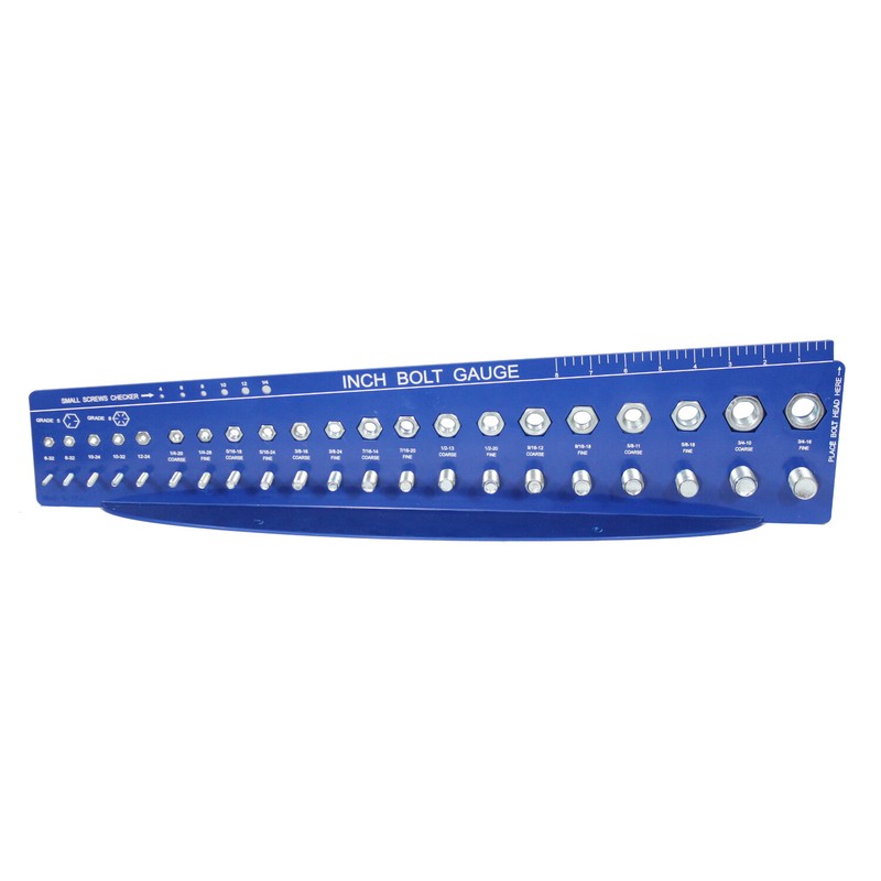 Bolt and Nut Check a Thread Size Fastener Gauge Standard SAE Inch Guage