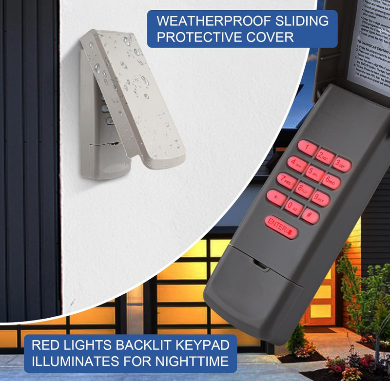 1pc Garage Door remote Keypad ,878MAX,877LM gallery