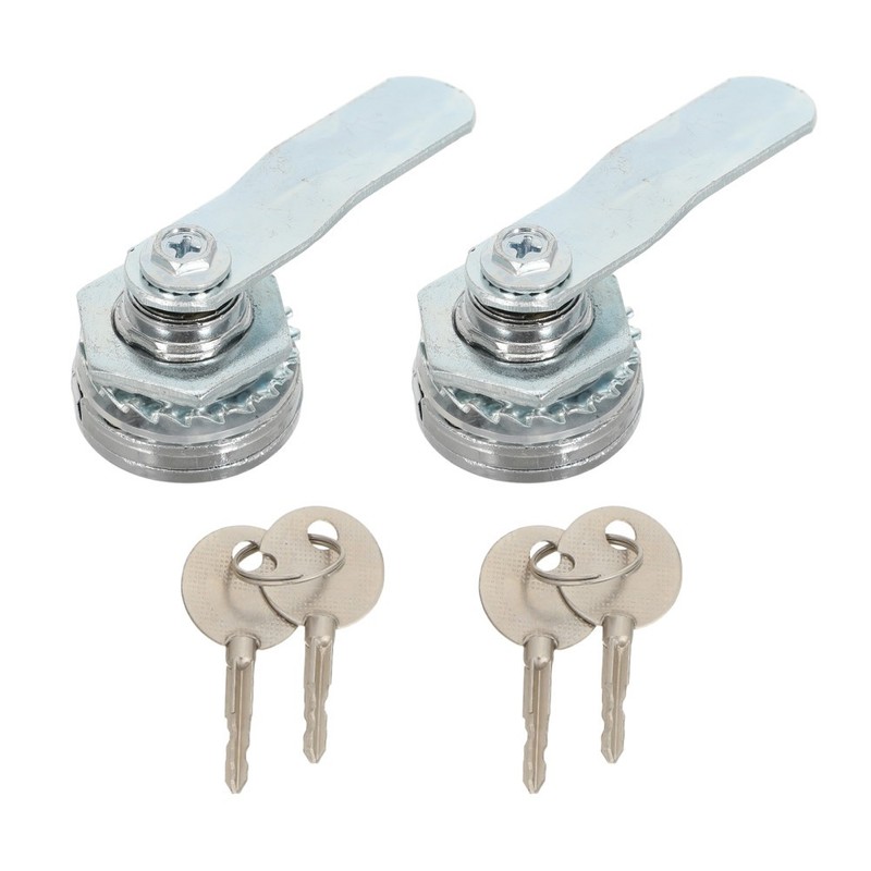 2Sets Versatile Zinc Alloy Lock Cylinder for Tool Chest and Server Rack Cabinets