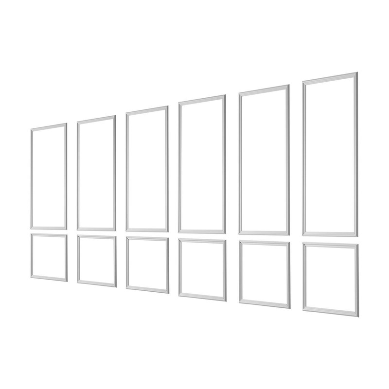 Lightweight Paintable Wall Molding 6-Pack – Waterproof Polystyrene Accent Trim