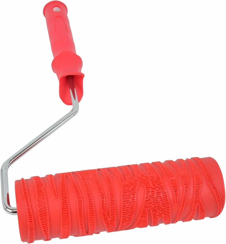 Versatile 8'' Rubber Paint Roller for Textured Wall Decor & DIY Projects gallery