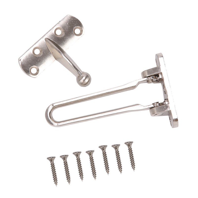 Inside Door Lock Latch Swing Bar Front Door Guard Stopper for Home Hotel USA gallery