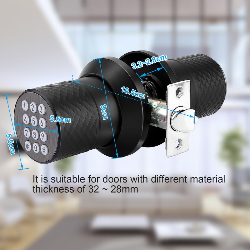 Keypad Smart Door Lock Keyless Electronic Password Door Knob Deadbolt with Keys gallery