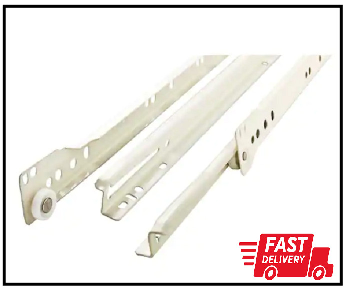 14 In. Self-Closing Bottom Mount Drawer Slide Set 1-Pair (2 Pieces)