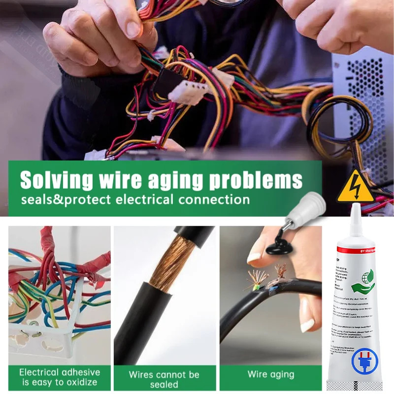 Waterproof Liquid Electrical Tape Rubber Insulating Glue for Wire Cable gallery