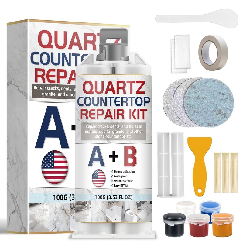 Quartz Countertop Repair Kit Granite Chip Repair Strong Bond Adhesive