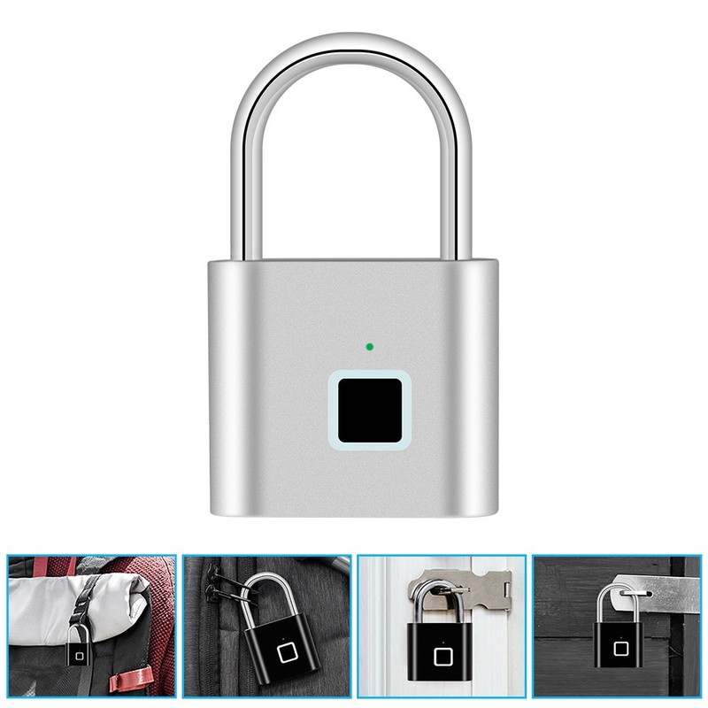 KERUI Waterproof Fingerprint Padlock Keyless Smart Security Lock Rechargeable