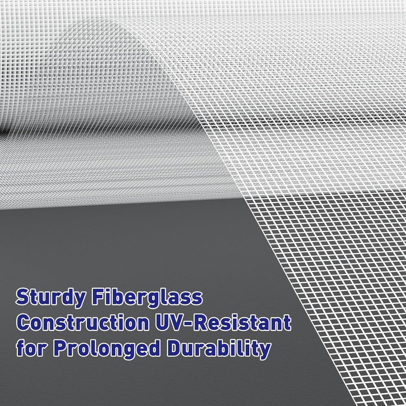 Window Screen Replacement Mesh DIY Adjustable Polyester Pet Proof 48"W x 99"L gallery
