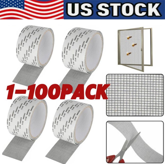Screen Patch Repair Kit 5*200 Window Repair Tape Fiberglass Covering Mesh Tool