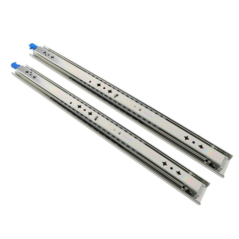 1 Pair Locking Drawer Slides 22 Inch Lock & Full Extension 250 lbs Load Capacity