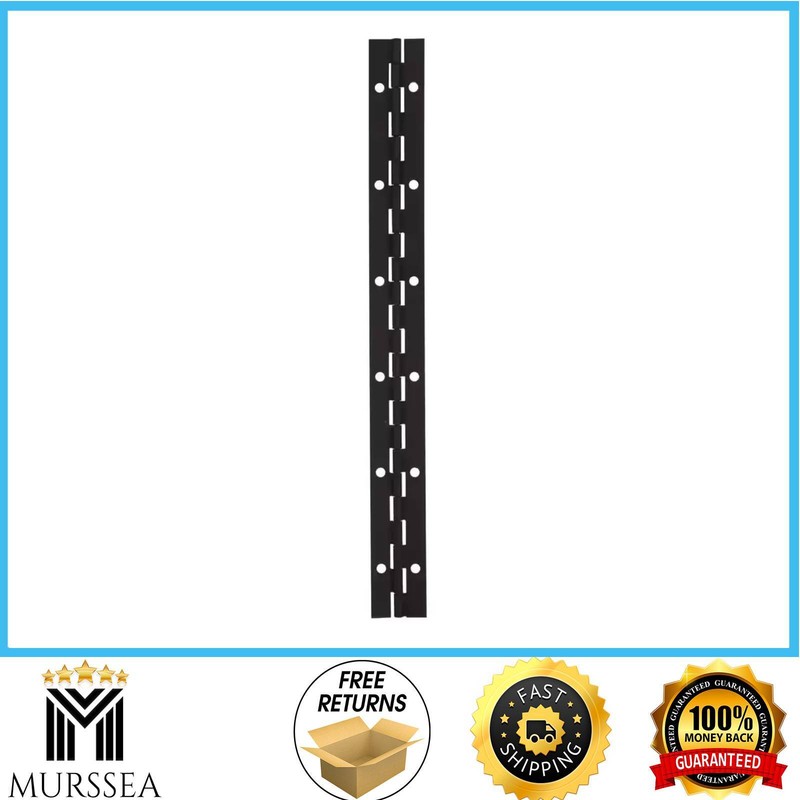 1-1/12 In. X 48 In. Matte Black Square Radius Piano Hinge