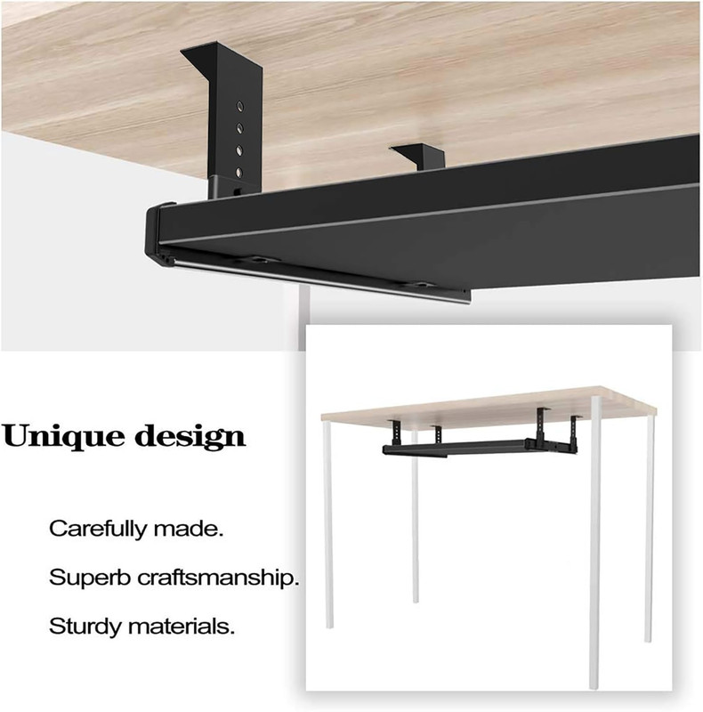 Sliding Keyboard Drawer Tray Hardware 12/14/16/18 Inches Slides Heavy Duty Metal gallery