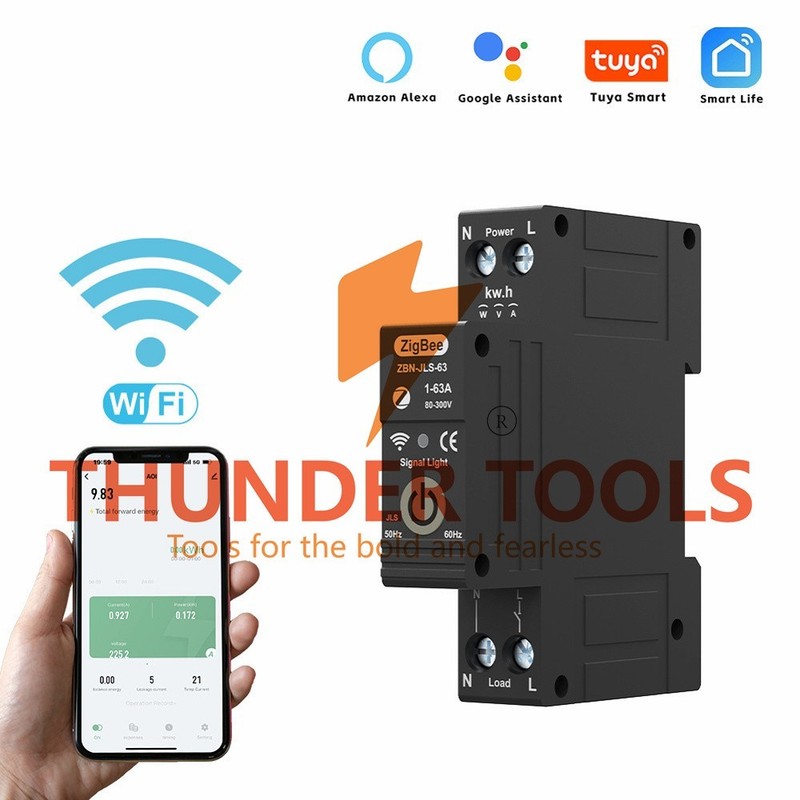 Thunder Tools TUYA ZigBee Intelligent Circuit Breaker Remote Control Voice gallery