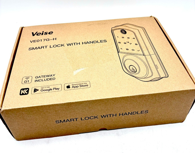 Veise Keyless Smart Lock With Handles Battery Operated Model VE017G-H – Silver