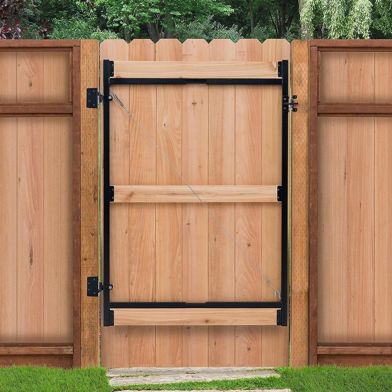 Adjust-A-Gate Steel Frame Gate Building Kit, 60"-96" Wide Opening Up To 6' High gallery