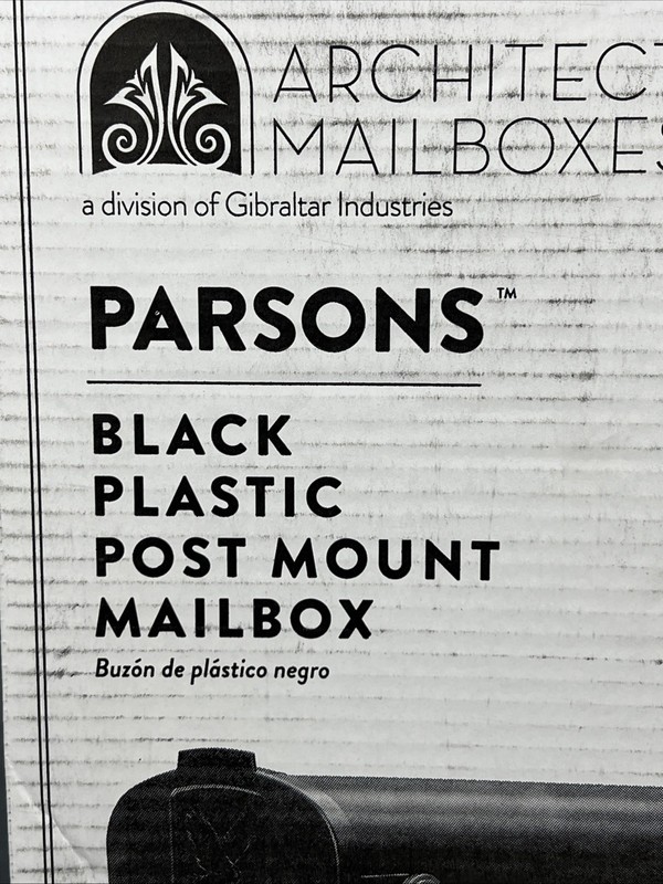 Architectural Mailboxes Parsons Medium Capacity Plastic Post Mount Mailbox NEW gallery