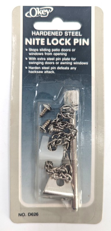 NOS! 2 Packs of Nite Lock Pins for Sliding or Swinging Doors & Windows gallery