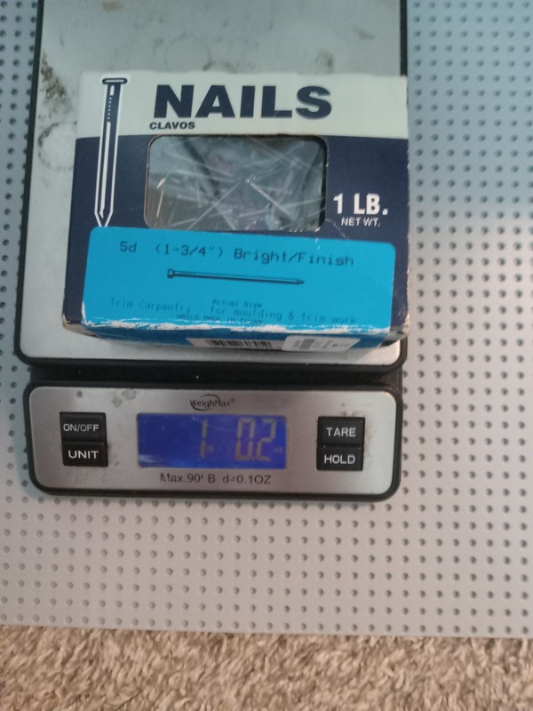 Fastner's Unlimited General Construction Finish Nails 5d 1-3/4 in Bright