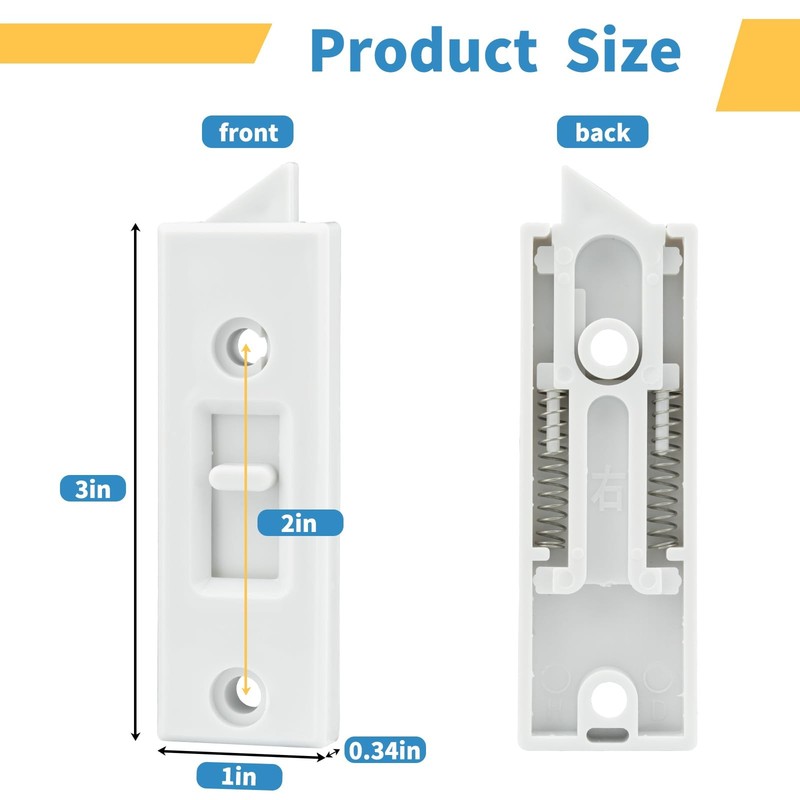 8 Pcs Window Latch Locks Spring Loaded Window Tilt Latch Replacement Part by ... gallery