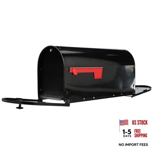 Gibraltar Mailboxes OM160BEC Outback Double Door – Large Capacity – Black