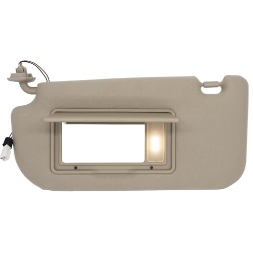 Driver Left Side Sun Visor Replacement Fits for Beige(Driver Side with Light) gallery