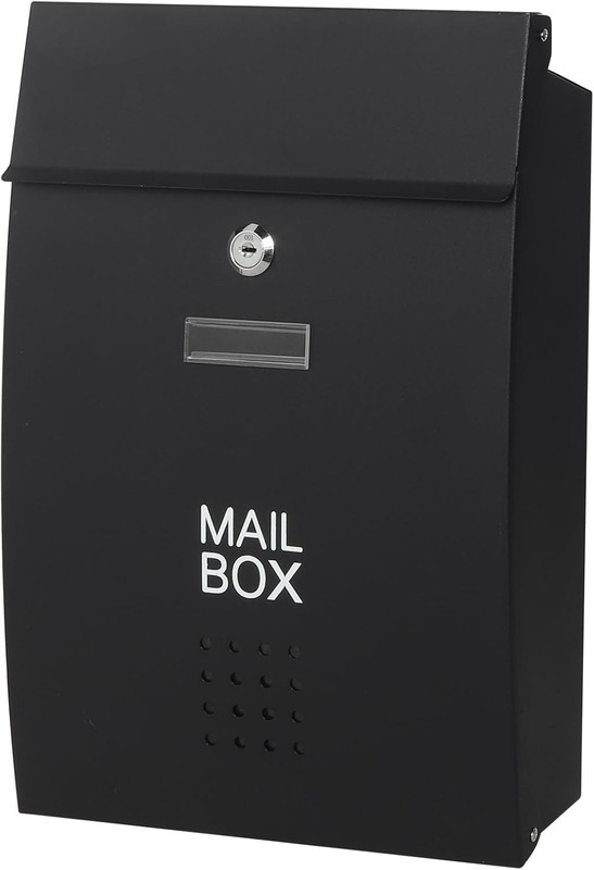 Wall-Mount Mailbox for Outside,Large Capacity Box Waterproof and Rust-Resista…